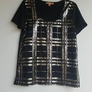 🔥Ellen Tracy | black top w/sparkle